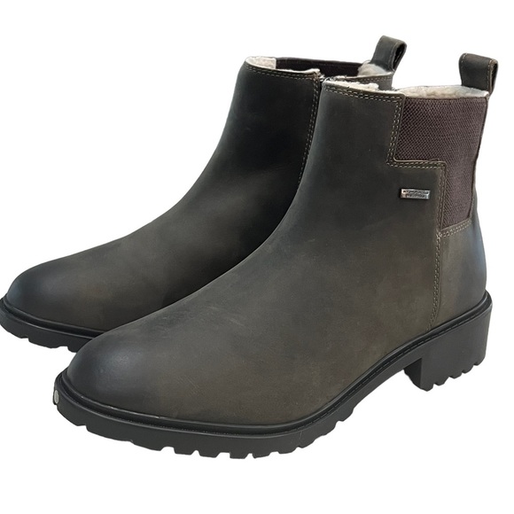 Rockport Shoes - Rockport Shoes Gore Taupe Suede Gore Chelsea Boots
